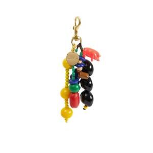 NEW CLARE V. women's le beaded tassel bag charm in multi